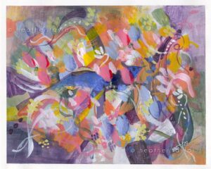 Bluebird - 8x10" Giclée Print of Acrylic Abstract