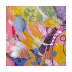 Bluebird - 8x10" Giclée Print of Acrylic Abstract - Image 2