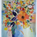 Hello Spring Floral Bouquet Greeting Card - 5x7" Blank Inside
