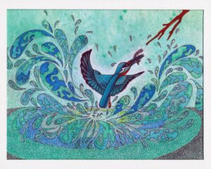 Kingfisher Greeting Card