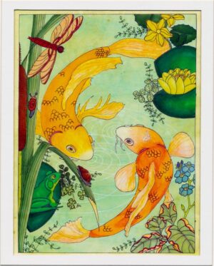 Koi Greeting Card